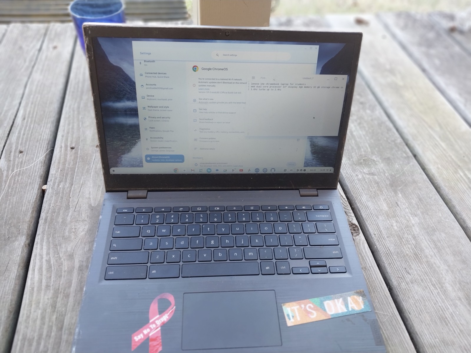 Lenovo 14e Chromebook 14″ (32GB eMMC, AMD A4 Dual-Core, 2.40 GHz, 4GB) Laptop –