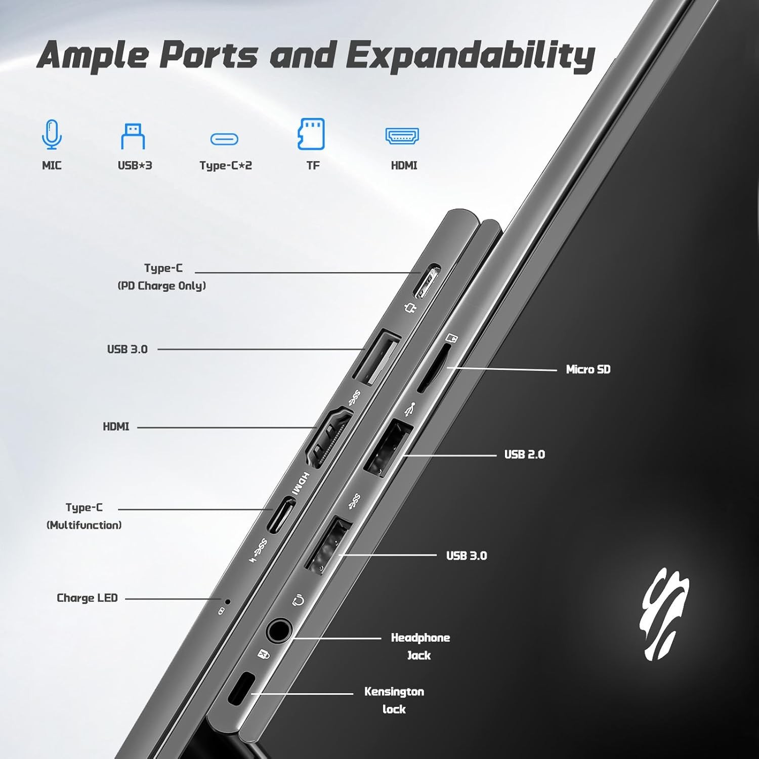 NIMO 15.6″ FHD Laptop, 4 Cores Intel Twin Lake up to 3.6GHz 16GB RAM 256GB SSD