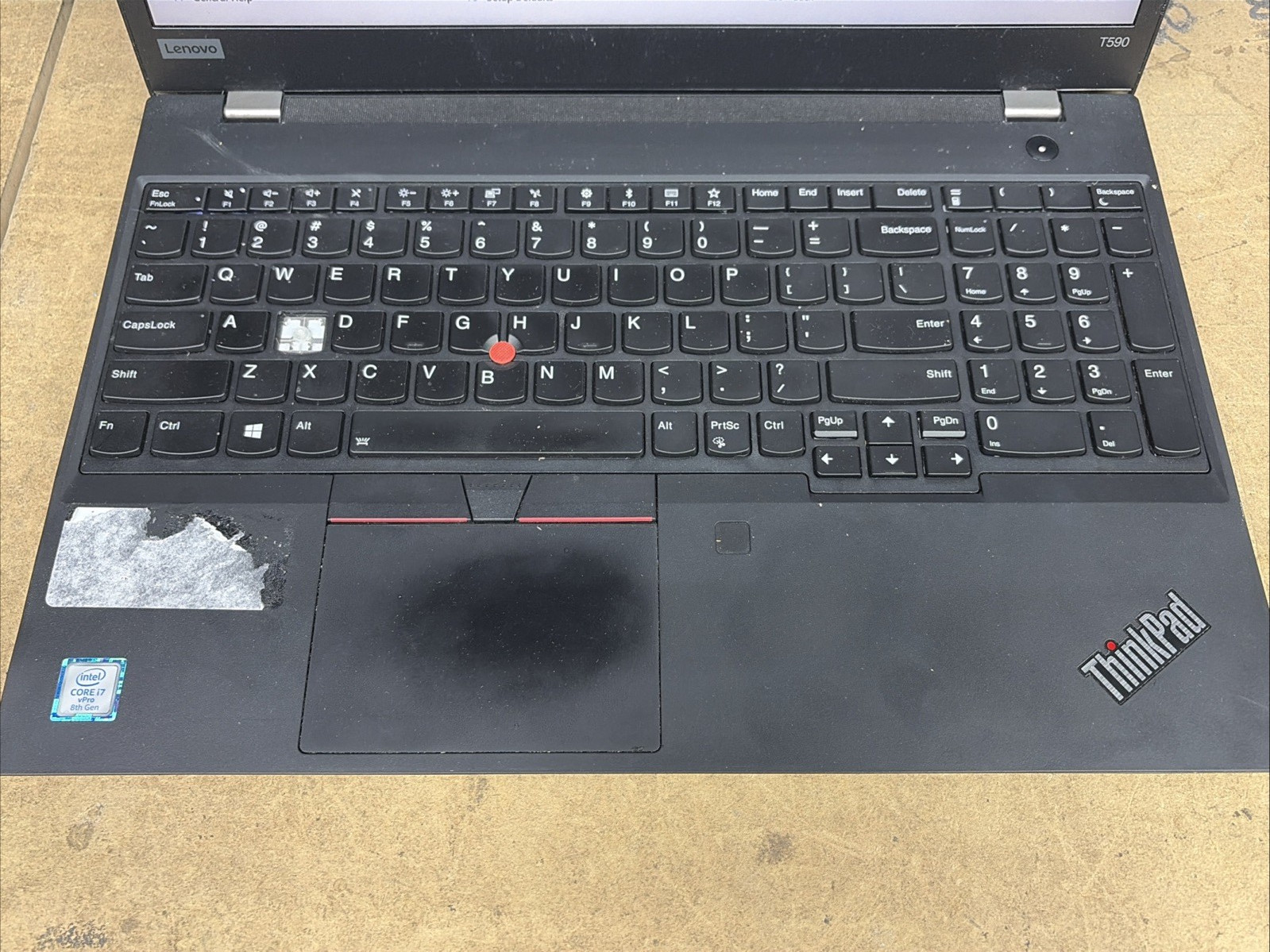 Lenovo ThinkPad T590 15.6″ FHD Touch i7-8665U 8GB RAM No OS/SSD *Missing Key*