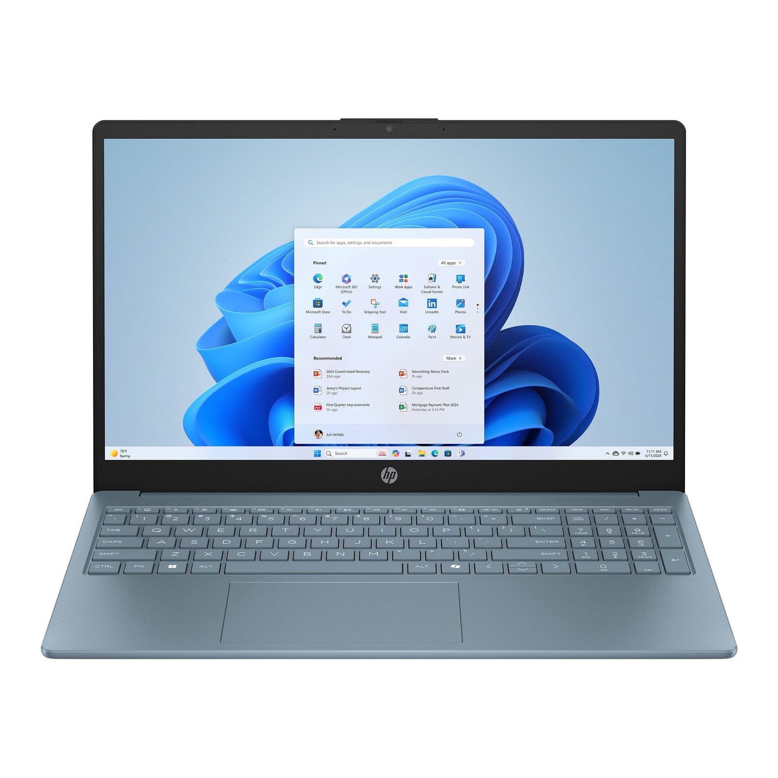 HP 15-fd0089wm 15.6″ HD N200 1GHz Intel UHD Graphics 4GB RAM 128GB SSD Win 11