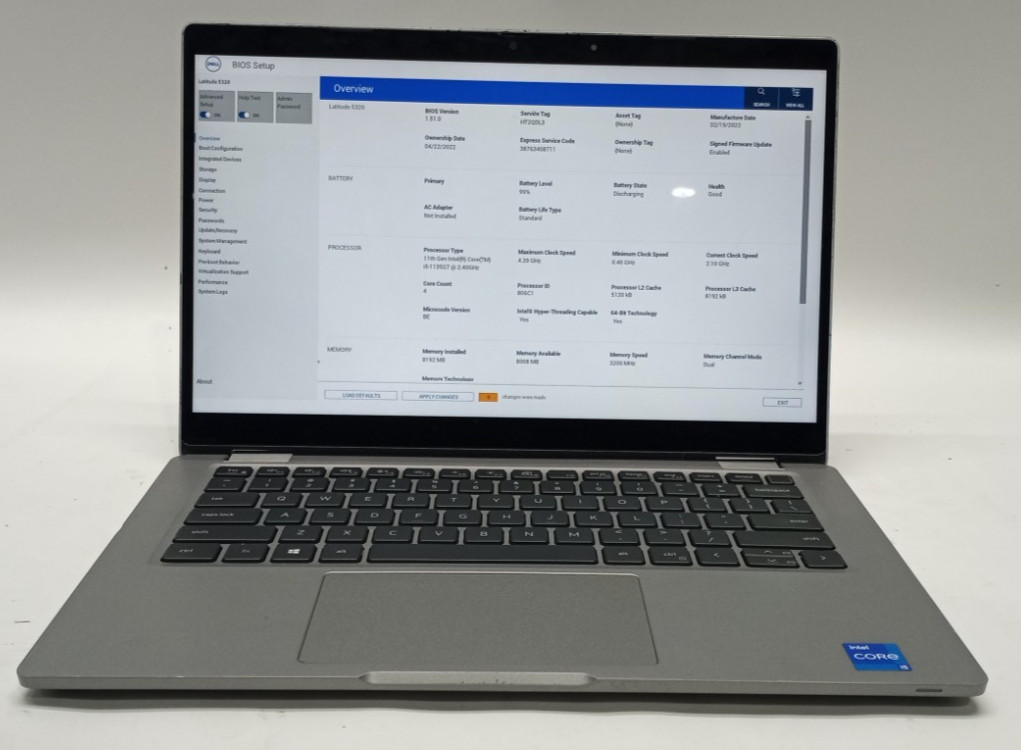 Dell Latitude 5320 13″FHD i5-1135G7@2.4GHz 8GB RAM 256GB NVMe Win 11 Pro WH778*!