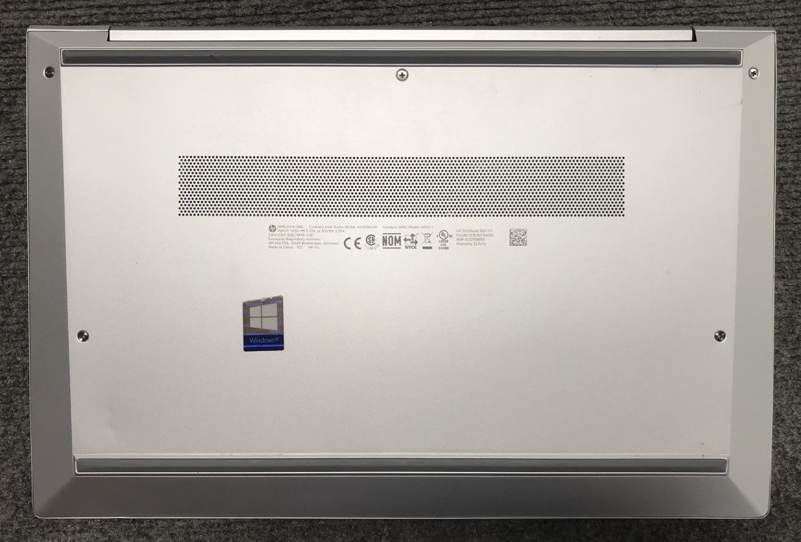 HP EliteBook 830 G7 13.3″ Laptop i5-10310U 8GB RAM 256GB NVMe