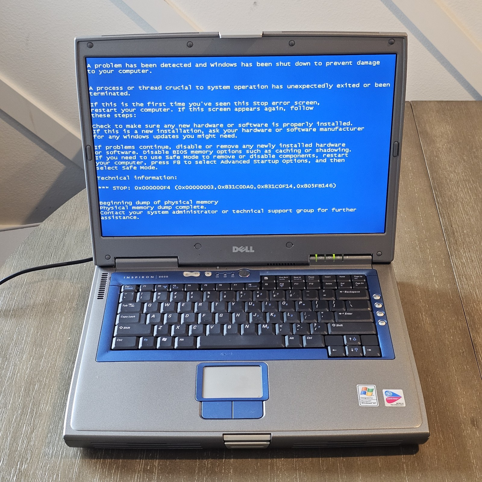 Dell Inspiron 8600 Windows XP Home Edition Only Works On Safe Mode Needs New HD
