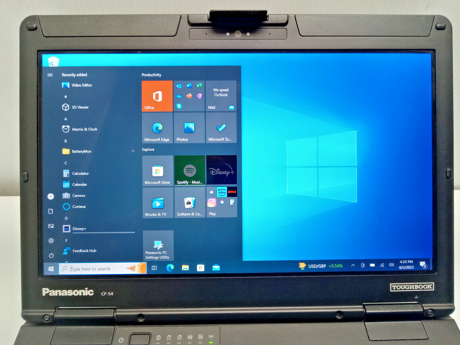 PANASONIC TOUGHBOOK CF-54 MK3 2.60GHz i5-7300 NEW EVO 500GB SSD, 16GB, WEBCAM 4G
