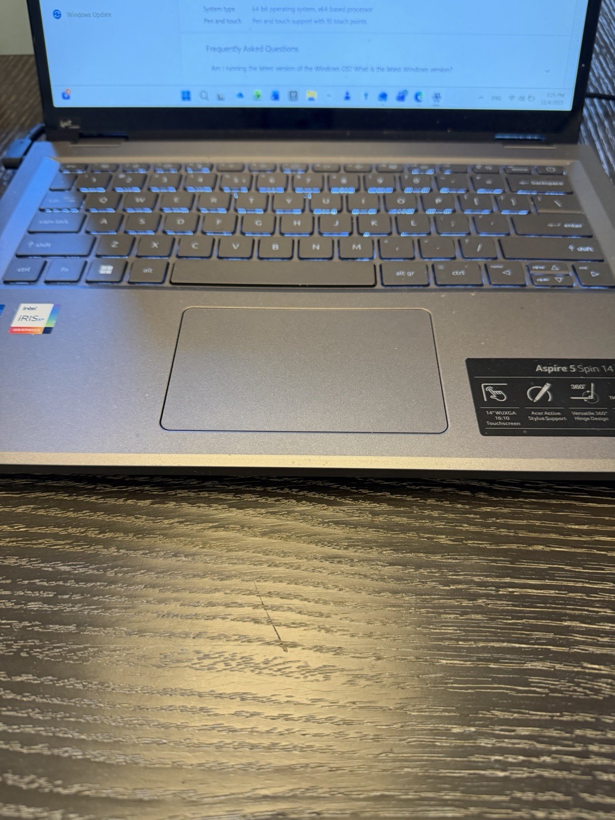 Acer Aspire5 Laptop i5 16mb RAM 512GB