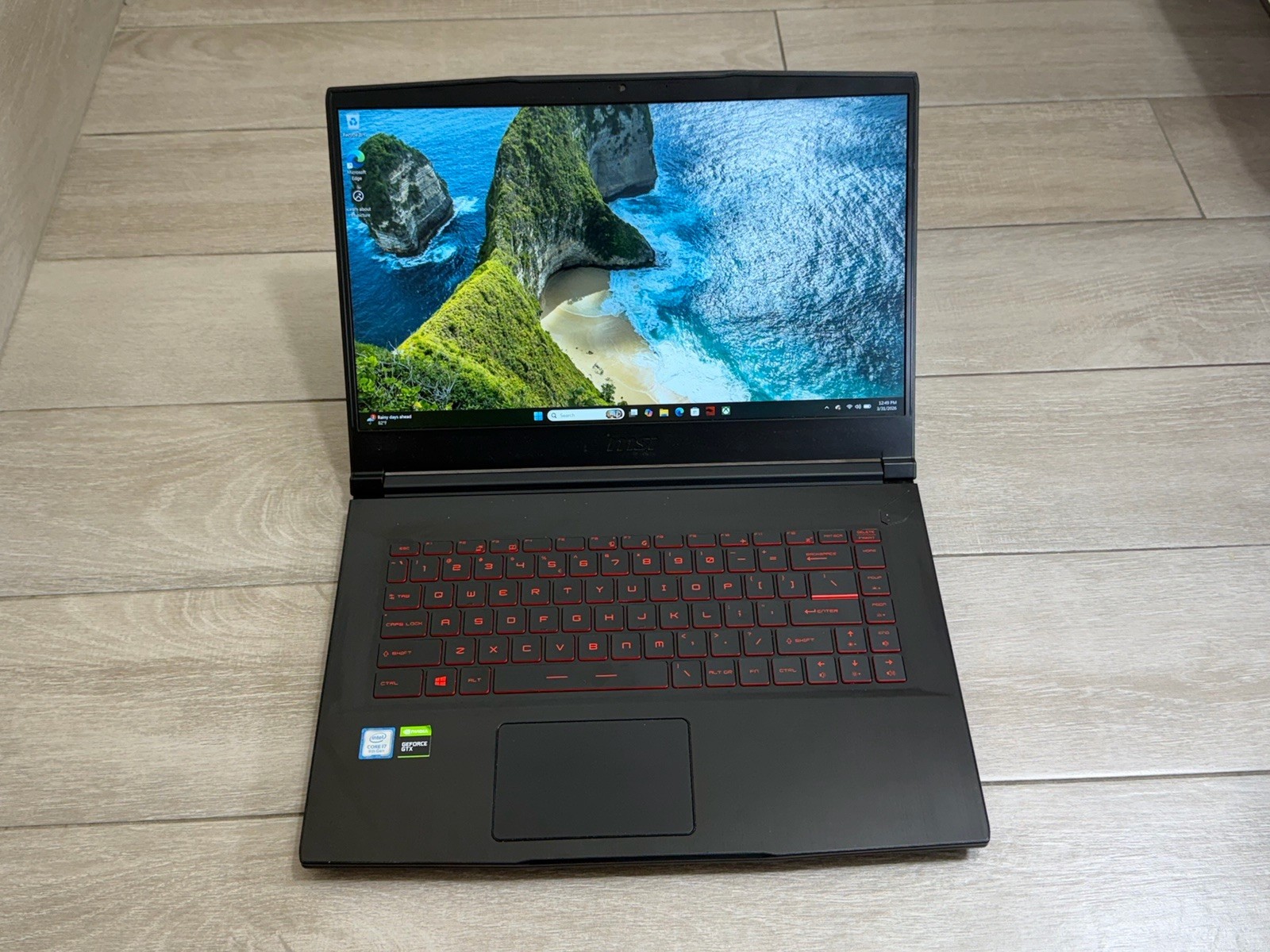MSI FG63 Thin MS- 16R4 15.6″ Gaming Core i7-9750H GTX 1650 Ti 512GB SSD 8GB RAM