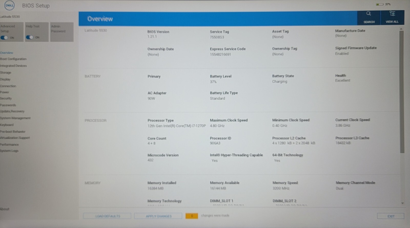 Dell Latitude 5530 | i7 12th Gen | 16 GB RAM | P104F001 | Grade B