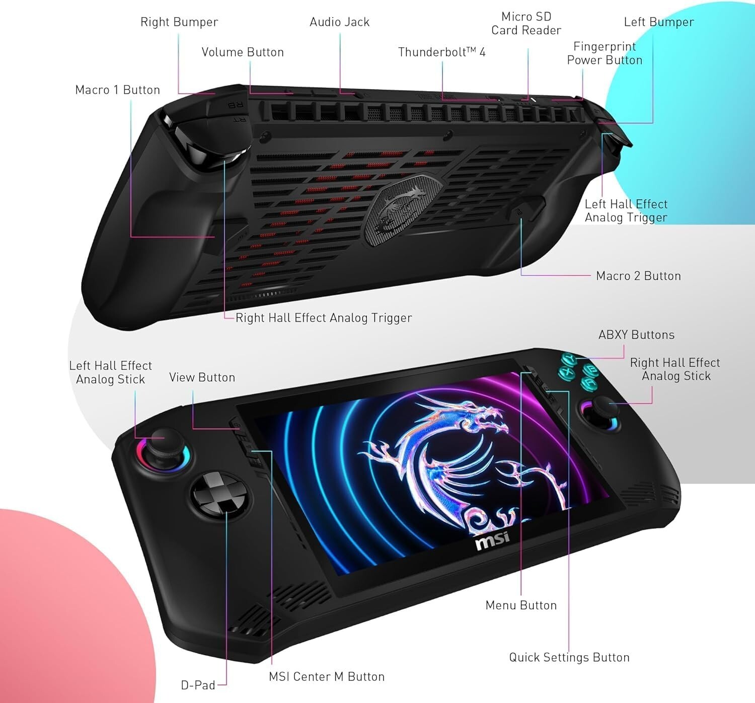 New MSI Claw Ultra 7-155H 7″ 120Hz 16GB 512GB Gaming Handheld + CASE & 32GB SD