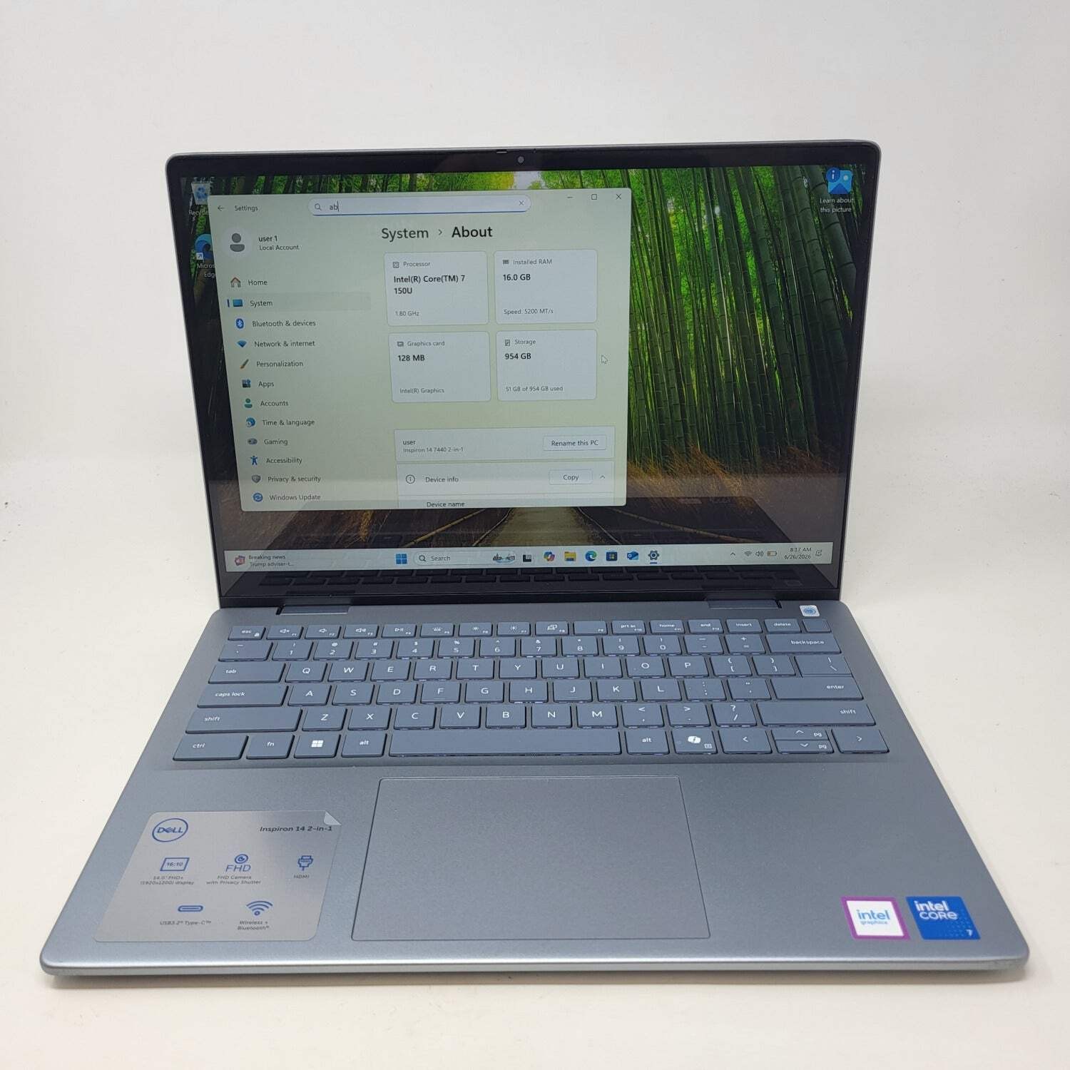 Dell Inspiron 14 7440 2 IN 1 14″ Core Ultra 7 150U 1.8GHz 16GB RAM 1TB SSD