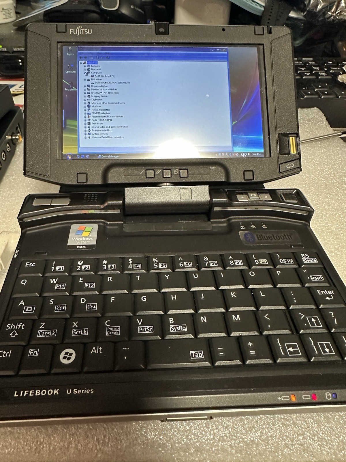 Fujitsu Lifebook U810 with Windows Vista OS