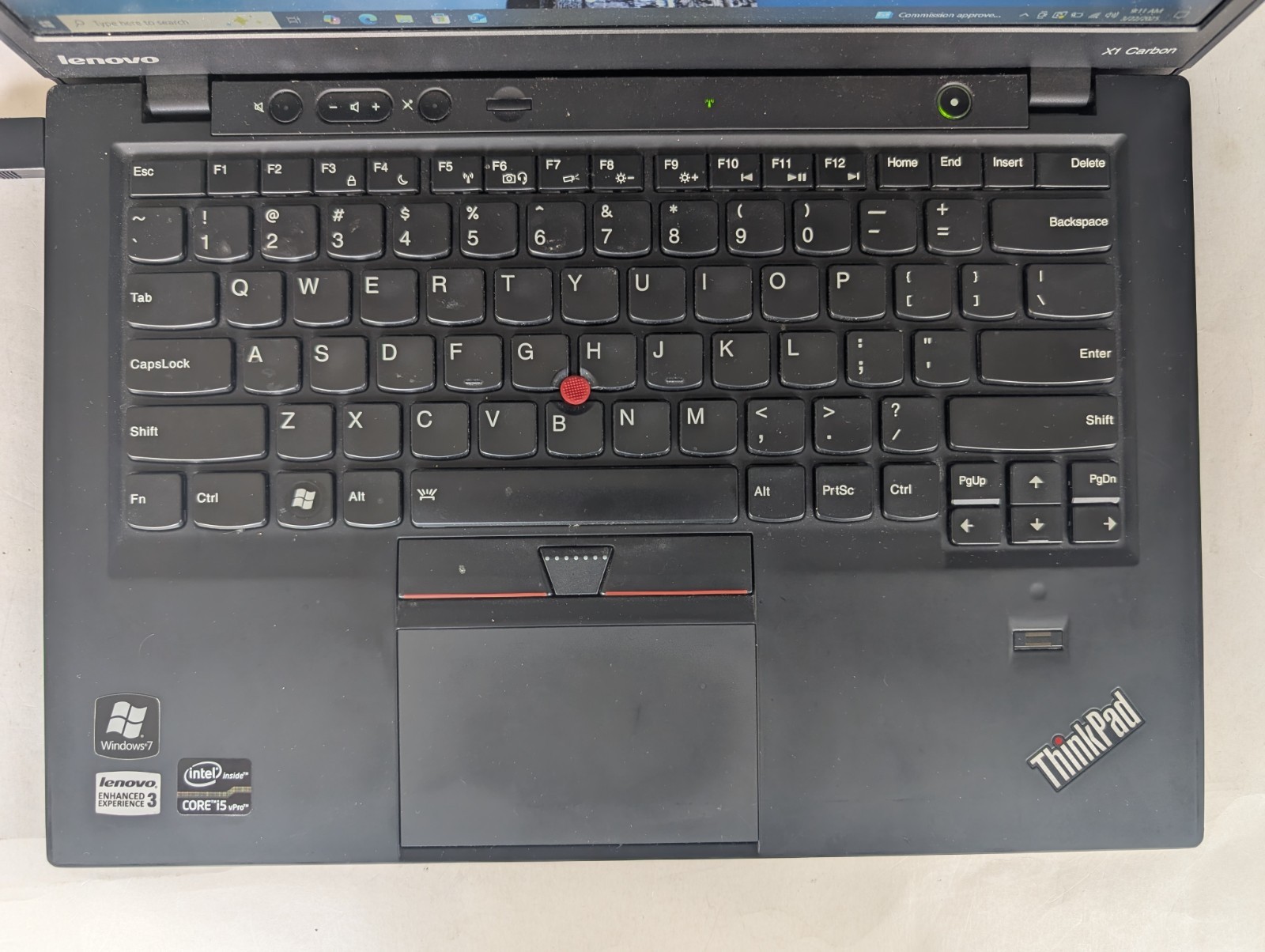 Lenovo ThinkPad X1 Carbon i5-3427 4GB 256GB SSD, BKLT KB Win 10Pro AC Adapter