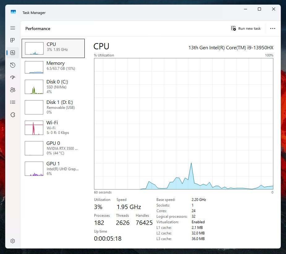 Dell Precision 7780 17.3″ i9-13950HX 64GB RAM 2TB SSD NVIDIA RTX 3500 Ada WRNTY