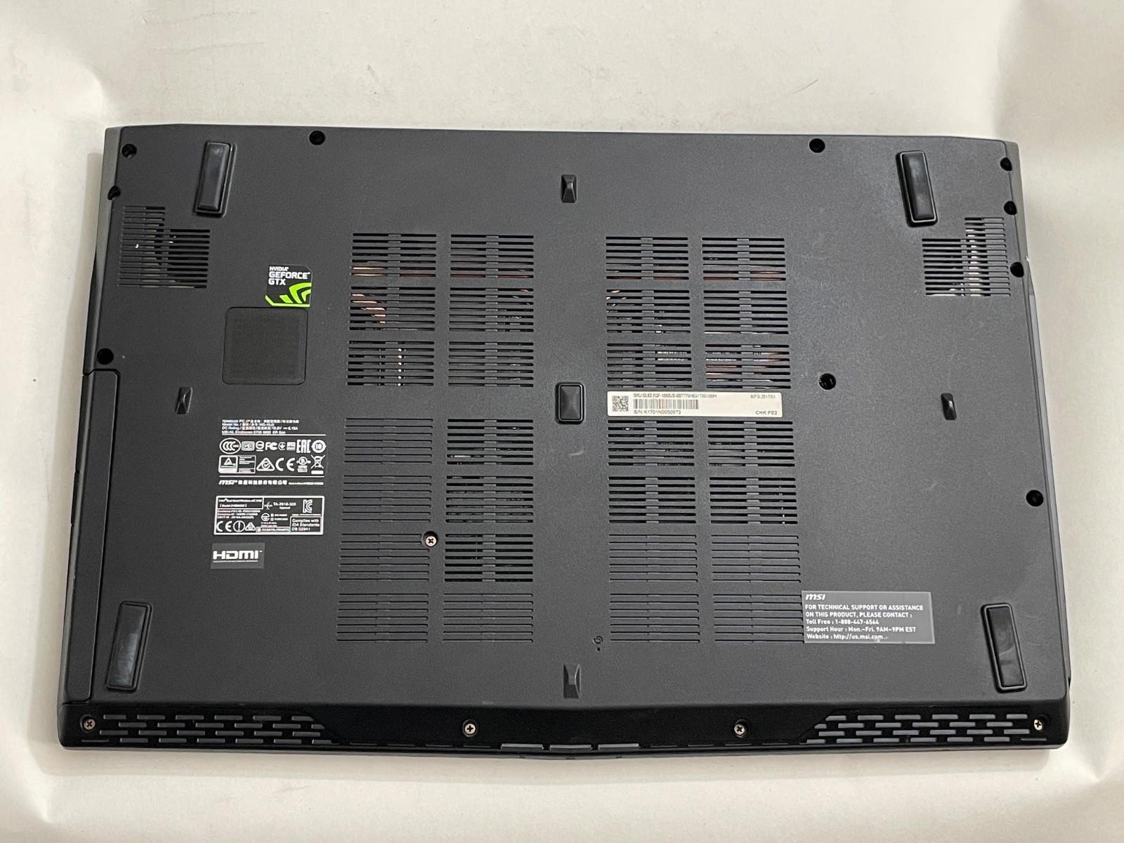 MSI GL62 7QF 15.6″ Laptop i7 – 8GB Memory – NVIDIA GeForce GTX 960M – 500GB SSD