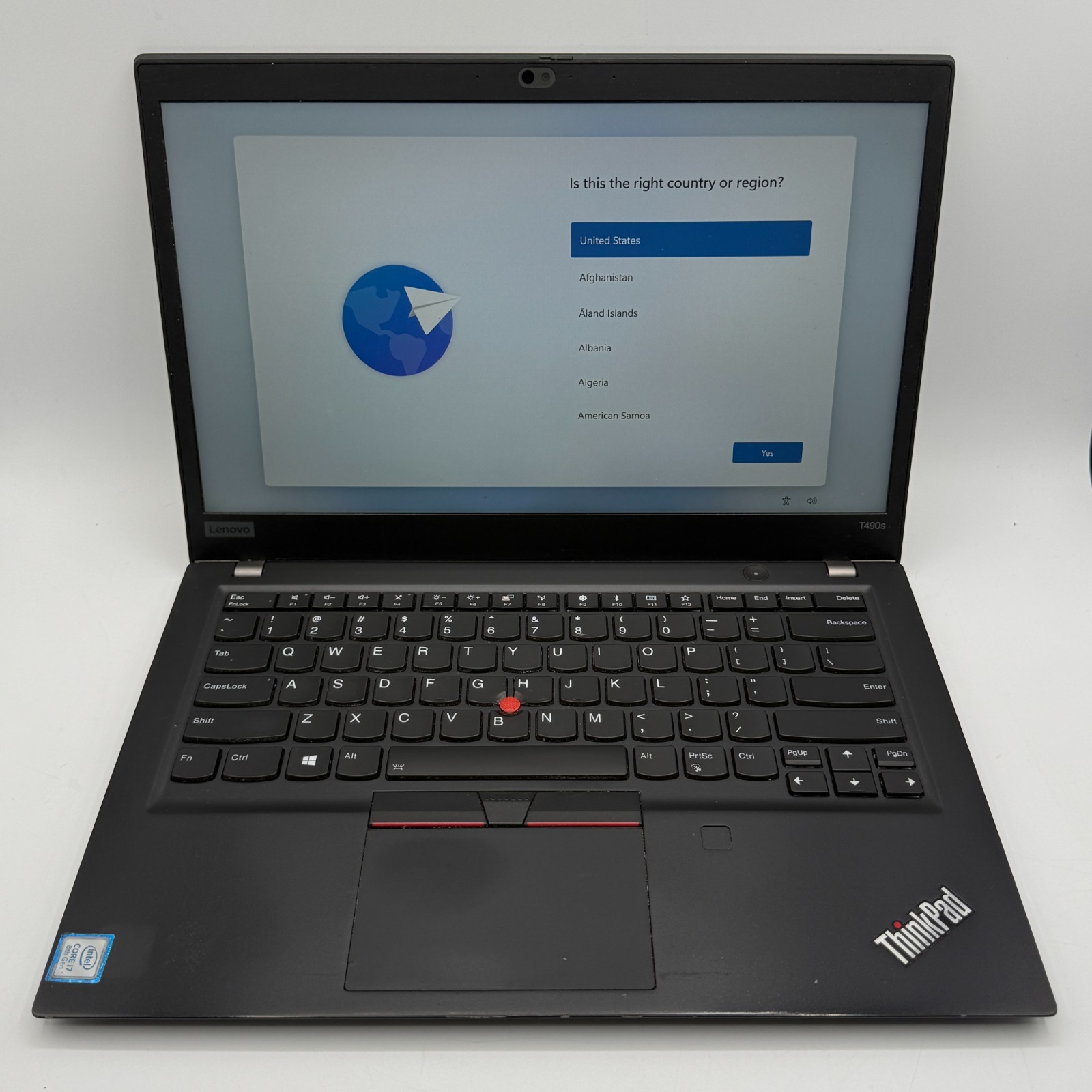 Lenovo ThinkPad T490s 14″ i7-8565U 16GB RAM 256GB SSD Win11 Pro Fingerprin Fair