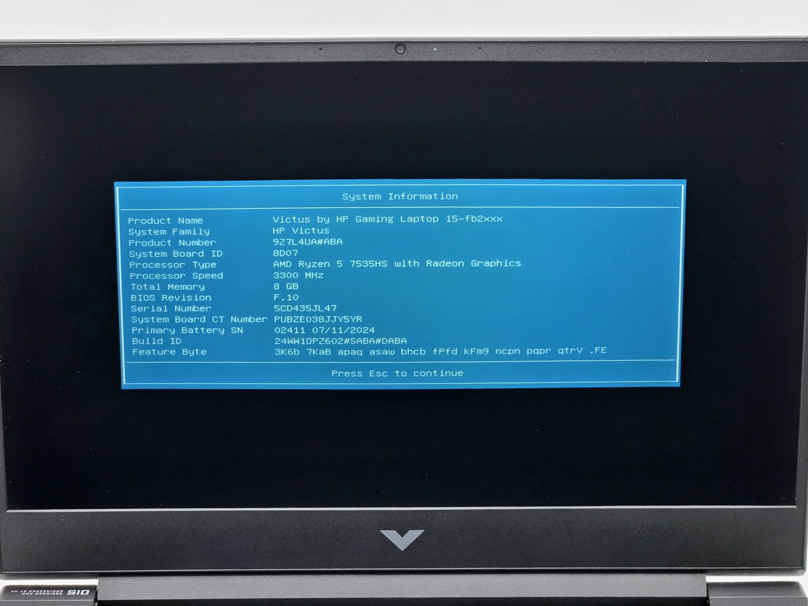 HP Victus 15-fb2063dx 15.6in FHD Ryzen 5 7535HS RX 6550M 8GB 512GB SSD READ