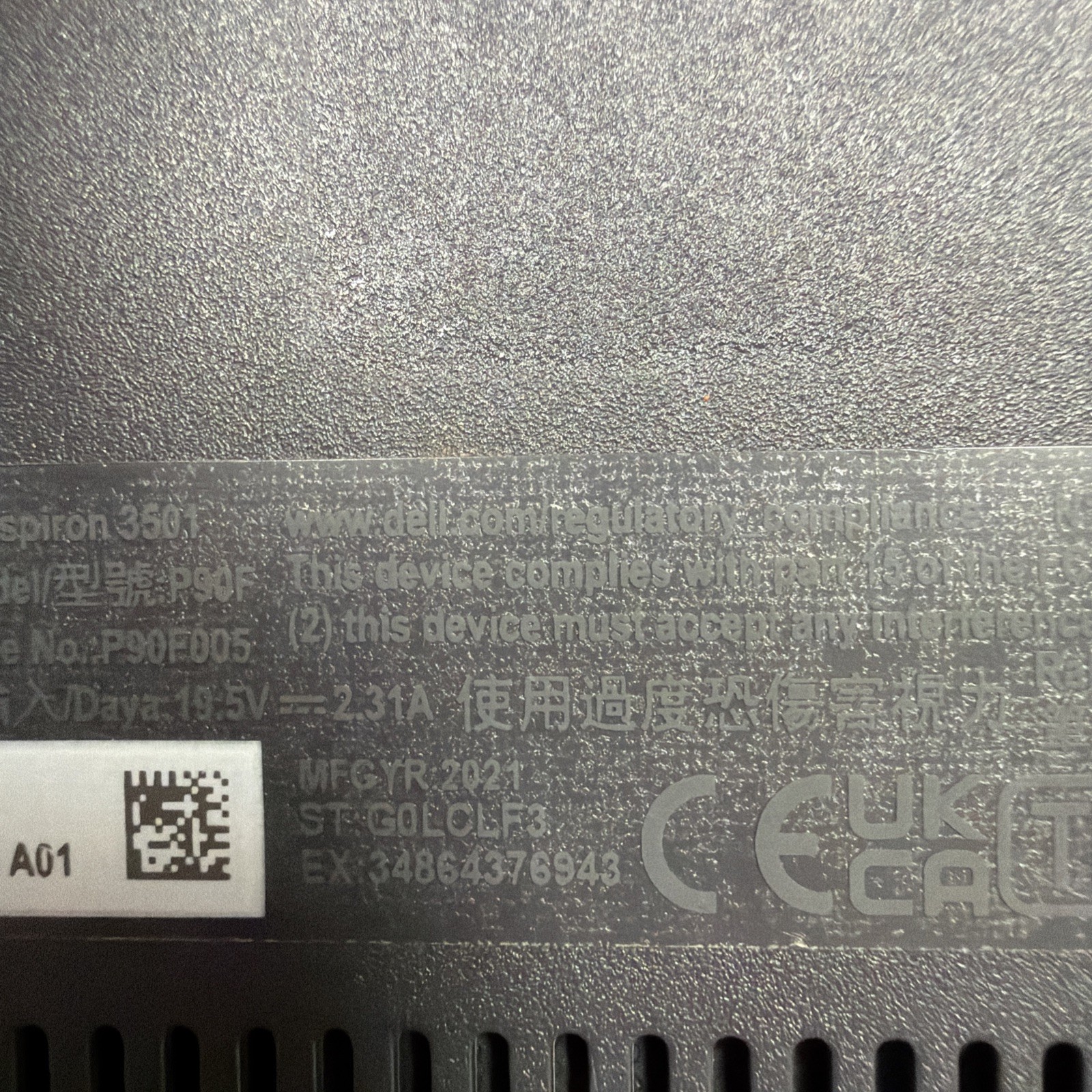 *READ Dell Inspiron 3501 15″ Core i5-1135G7 2.4GHz 16GB RAM 256GB SSD/1TB HD