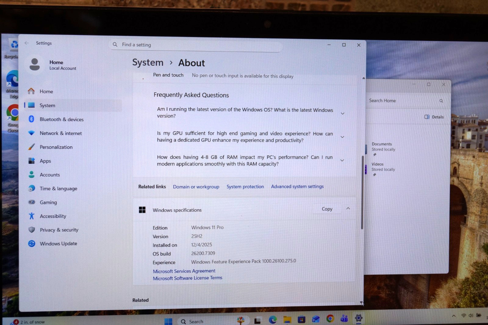 Active 25H2 Version WIN11 PRO Toshiba S55t-B5152 Gen5 i5@2.20GHz,8GB RAM,500GB