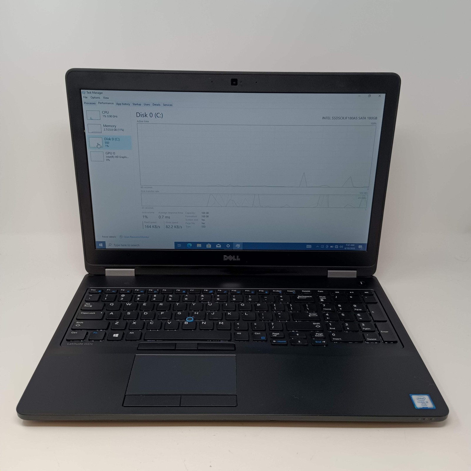 Dell Latitude E5570 15.6″ i5 6300U 2.4GHz 24GB RAM 180GB SSD