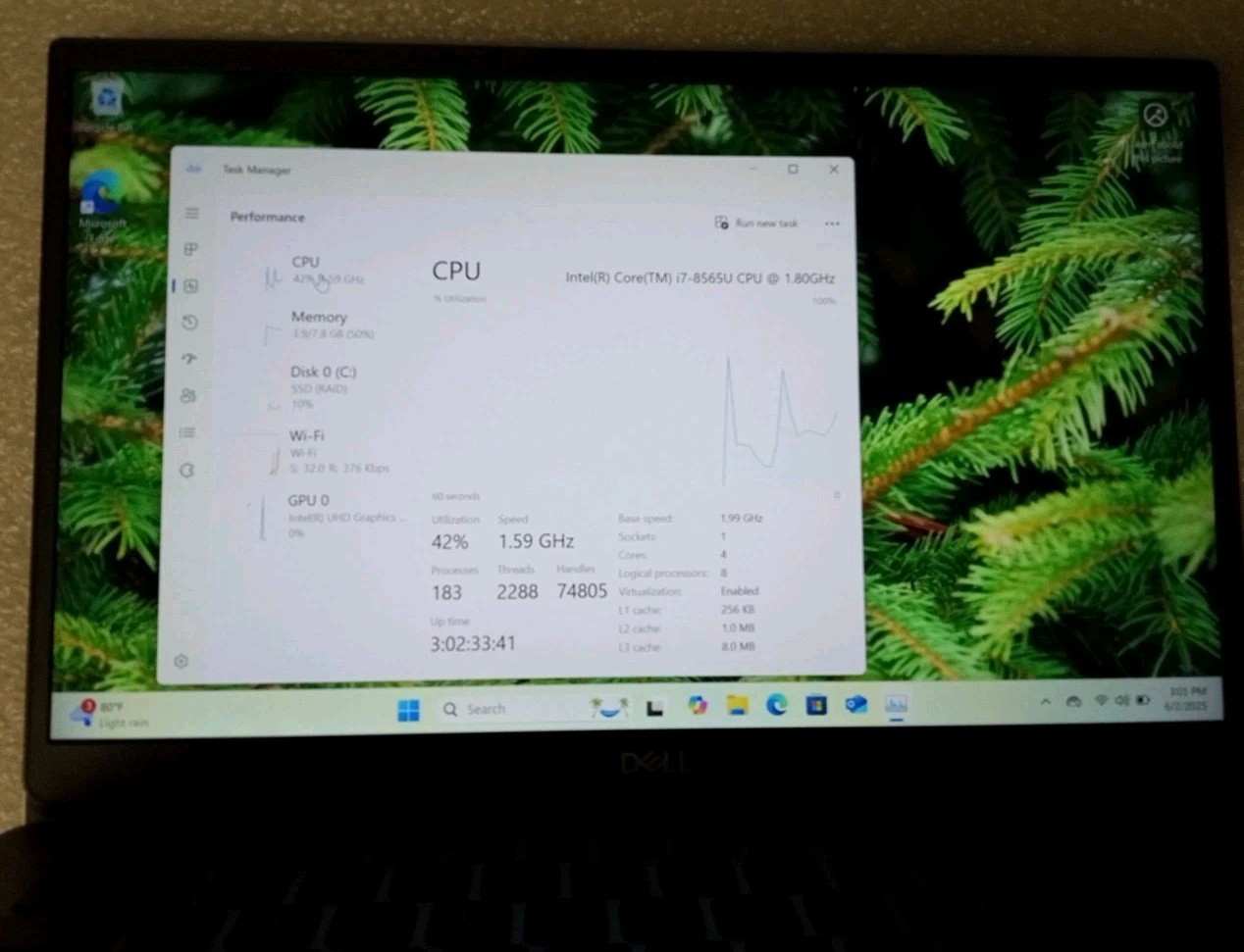 Dell Latitude 3301 Laptop – 1.8 GHz i7-8565U 8GB 256GB SSD Webcam 13.3″