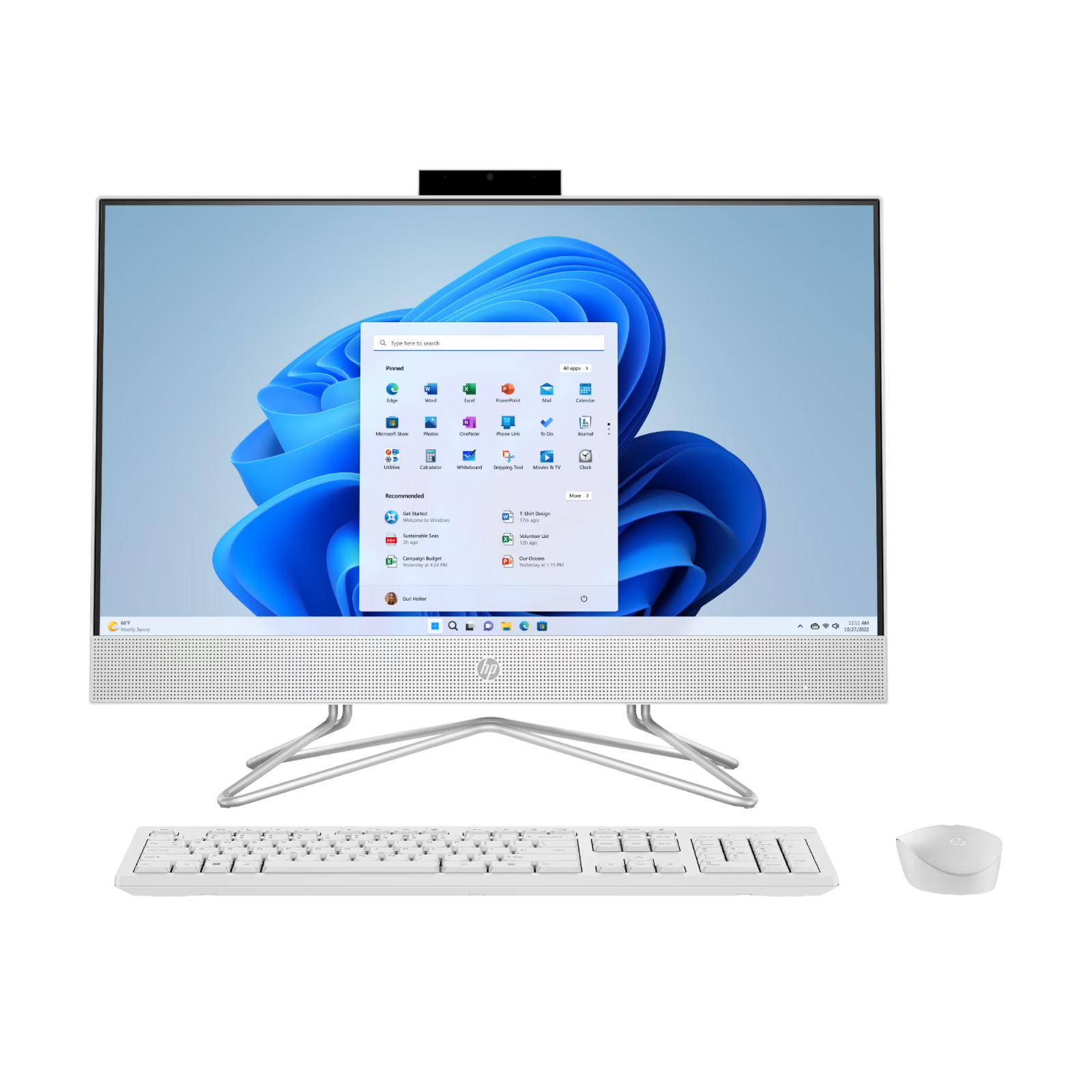 Grade A HP 27-dp0053w Ryzen 5 4500U 8GB 512 GB AIO W10/11