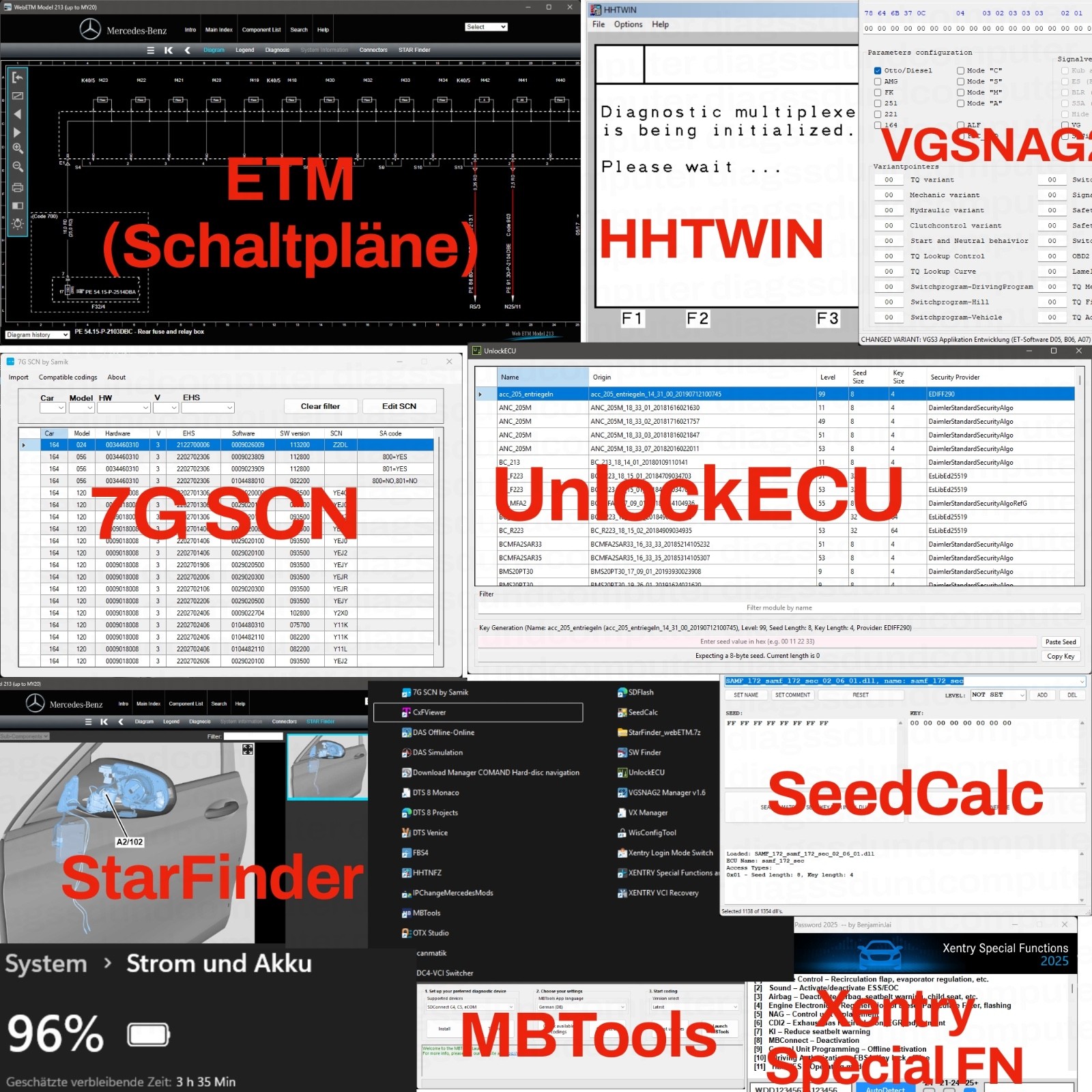 Mercedes Star Diagnostic Xentry 07-2026 Win11 – Ready To Run Power Laptop