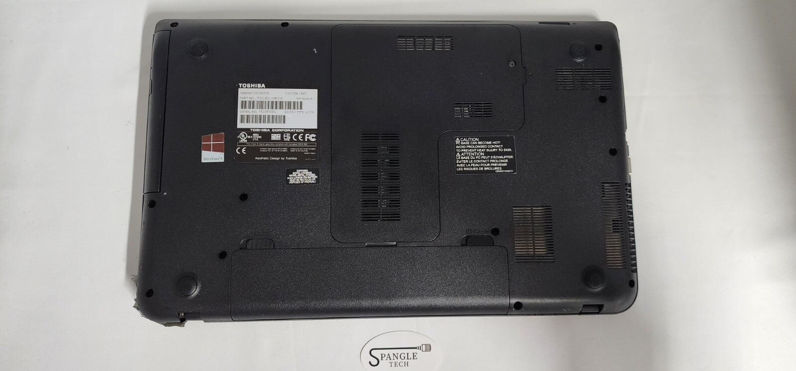 Toshiba Satellite C55-A5105 / Intel Celeron N2820 @ 2.13GHz / Read – AS-IS