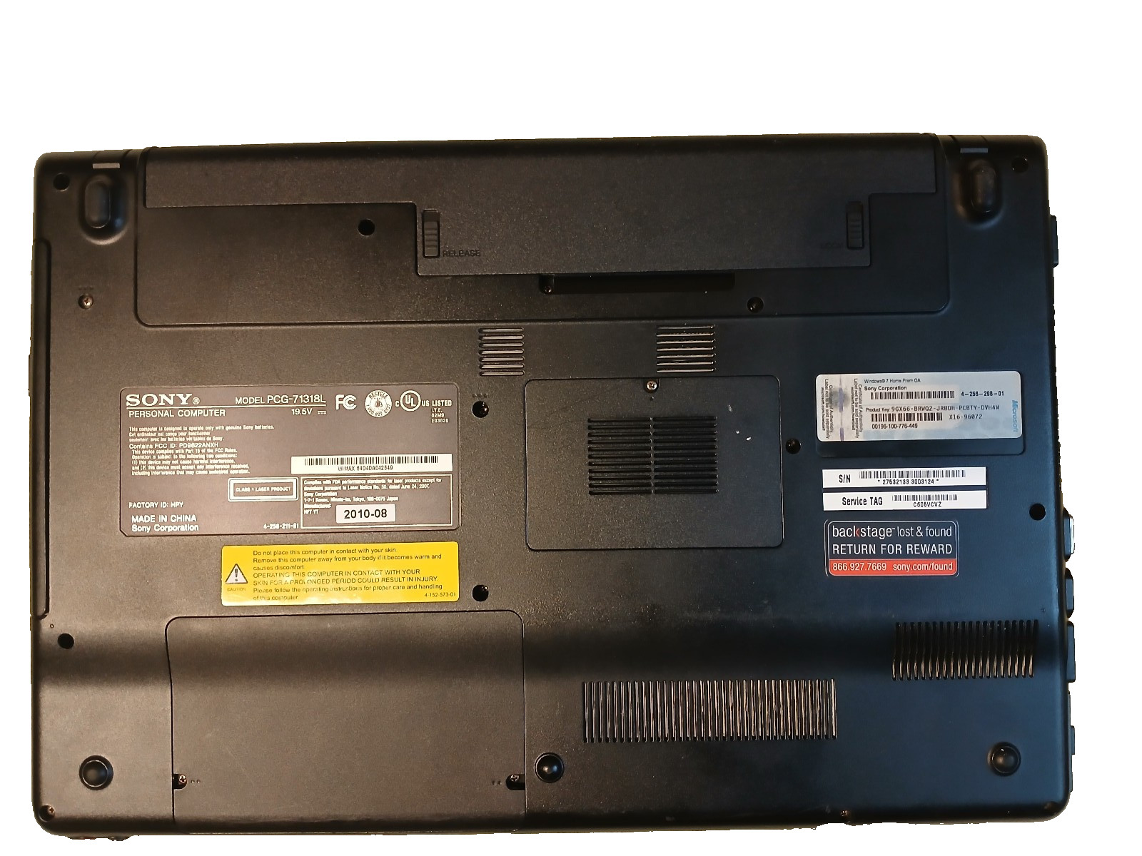 Sony Vaio PCG 71318L Laptop Intel Core i3 – Please see pictures full details