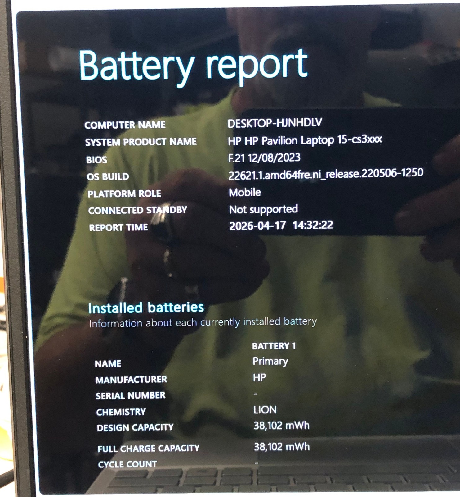 HP Pavilion 15-cs3065cl 15.6″ Core i7-1065G7 Quad Core 1.30 GHz, 12GB 1TB Win11H