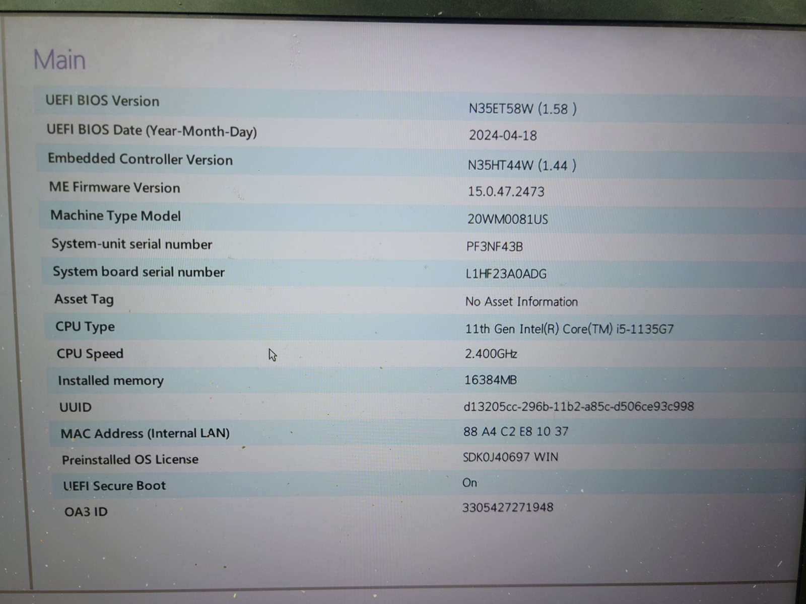 Lenovo ThinkPad T14s Gen 2 14″ FHD Touch i5-1135G7 16GB RAM No OS/SSD