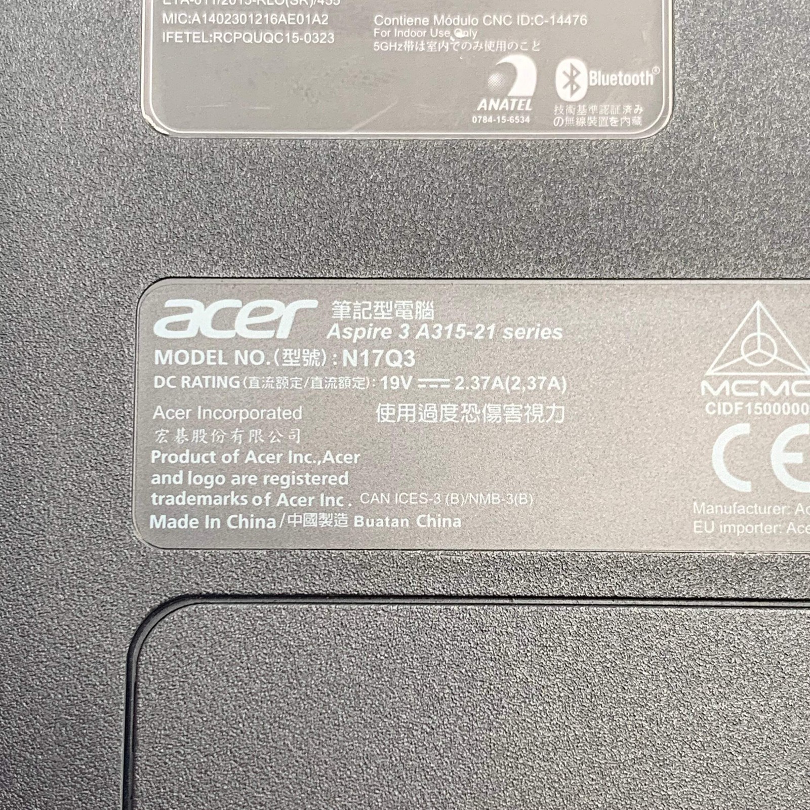 Acer Aspire 3 A315-21 15.6″ Laptop AMD A9 6GB RAM 128GB Black