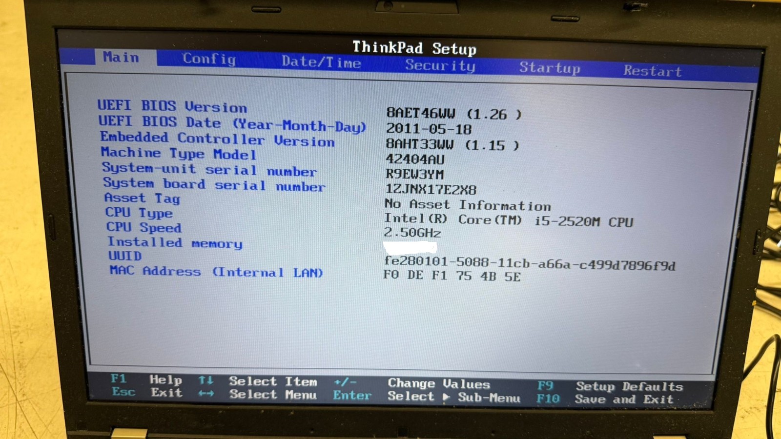 Lot of 6 LENOVO THINKPAD T530 & T520 Core i5 8GB RAM NO SSD Boots to Bios