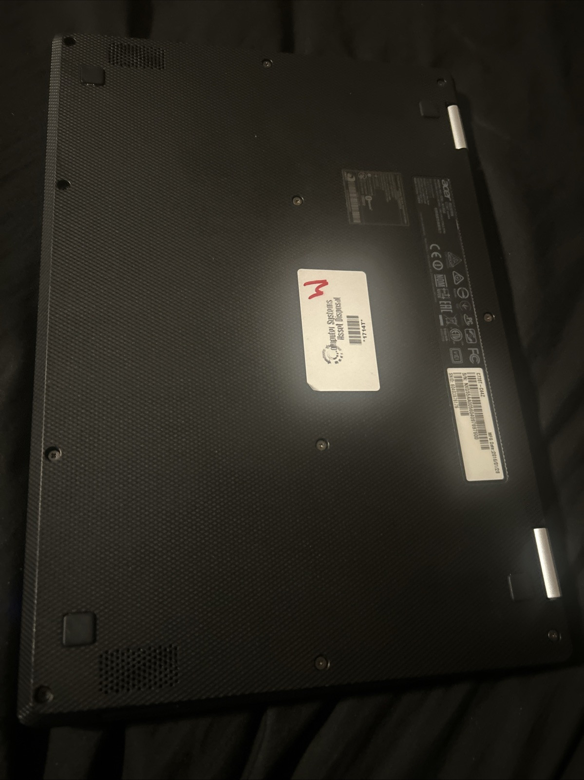 NOT USED- Chrome Acer Laptop