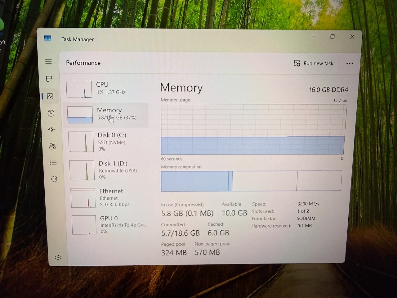 Dell Precision 3560 15.6” 256GB SSD Intel Core i5-1145G7 2.6GHz 16GB of RAM