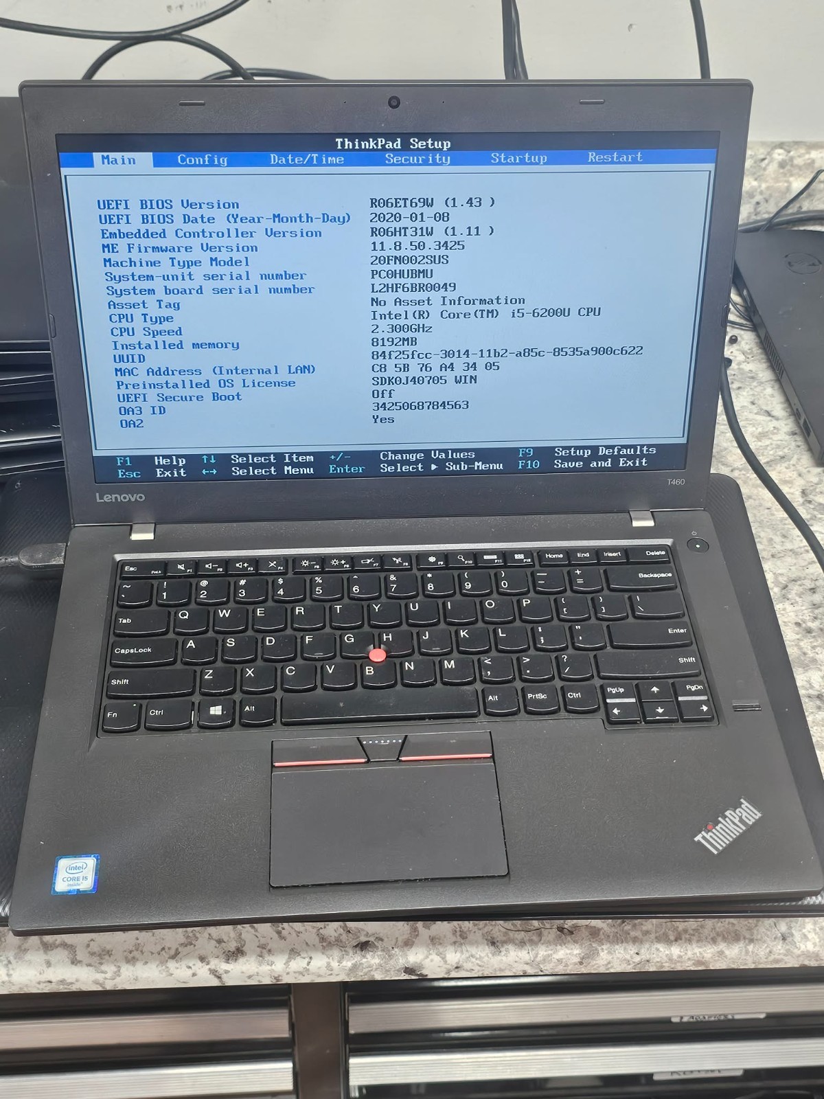 Home Office LENOVO ThinkPad T460 Intel Core i5-6300 8GB RAM WiFi Clean Works