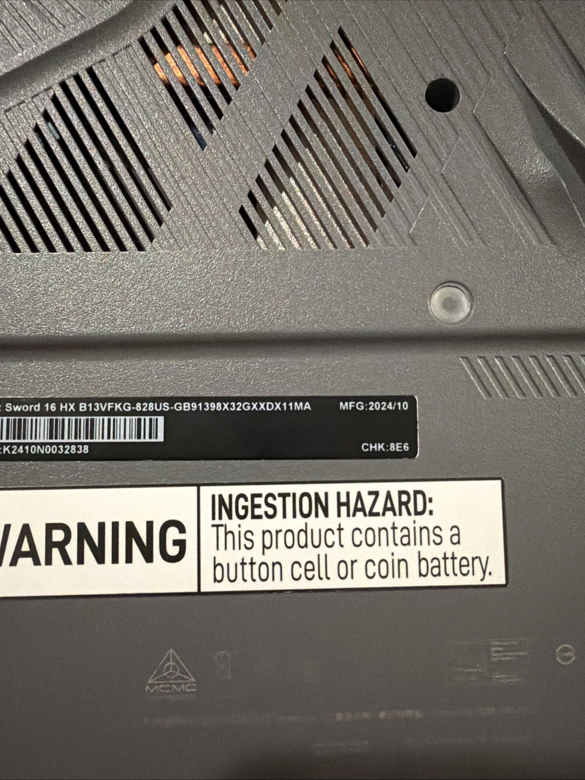 MSI Sword 16 HX 16 165Hz QHD 2.2 GHz i9-13980HX 32GB 1TB SSD RTX 4060 Window 11