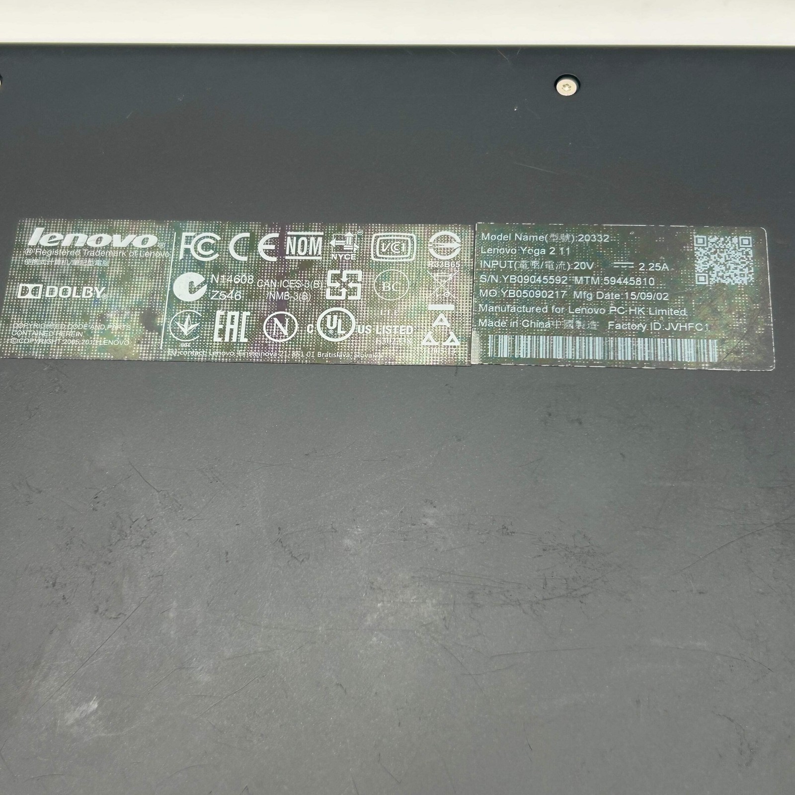 Lenovo Yoga 2 11″ Laptop Intel Pentium N3540 2.16GHz 4GB RAM 500GB *READ*