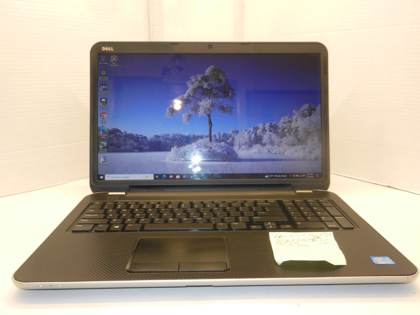 DELL INSPIRON 5721 CORE i7-3537U@2.0GHz 8GB RAM 500GB HDD WINDOWS 10