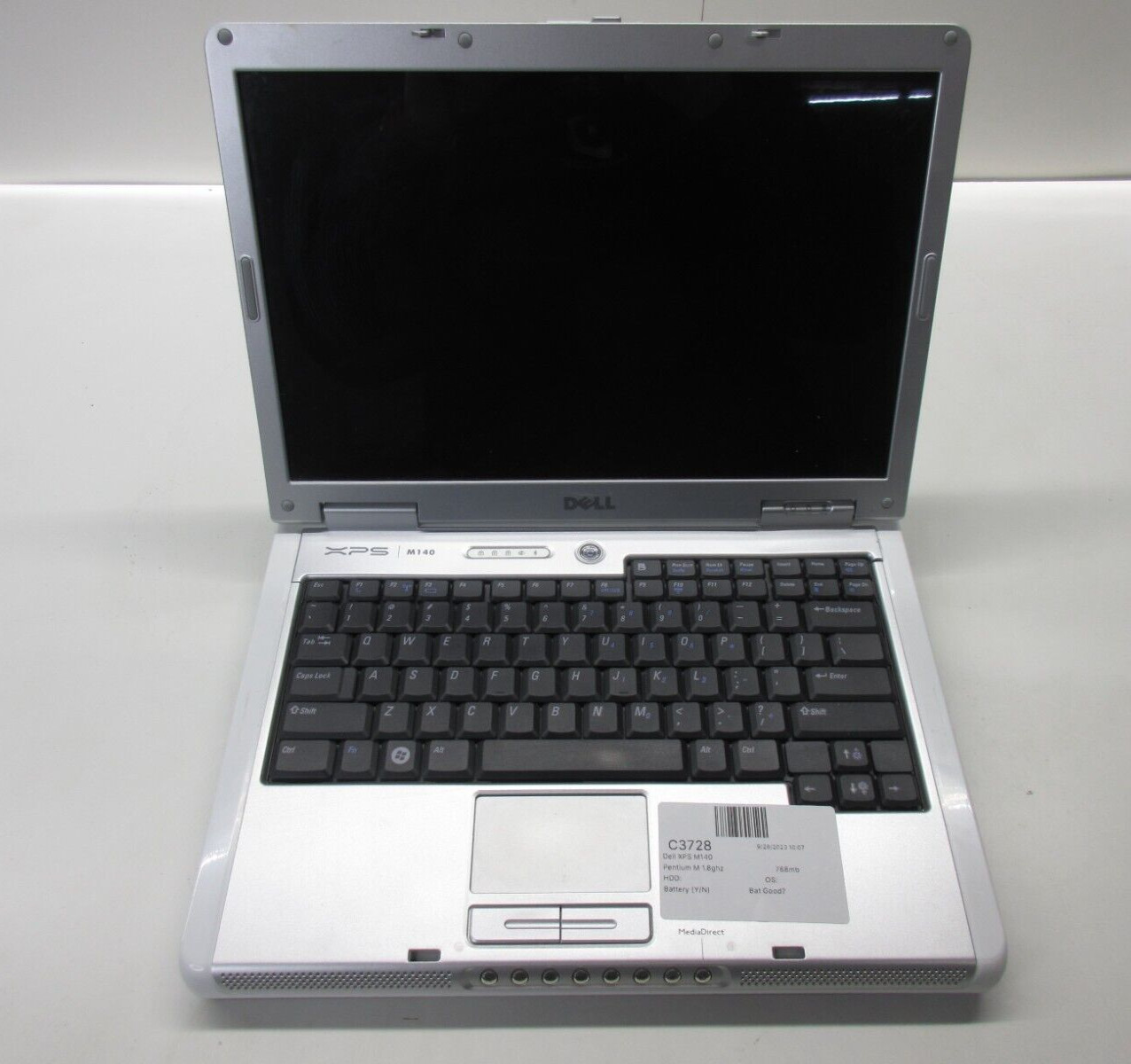 Dell XPS M140 Laptop Intel Pentium M 1.8GHz 768MB Ram No HDD or Battery