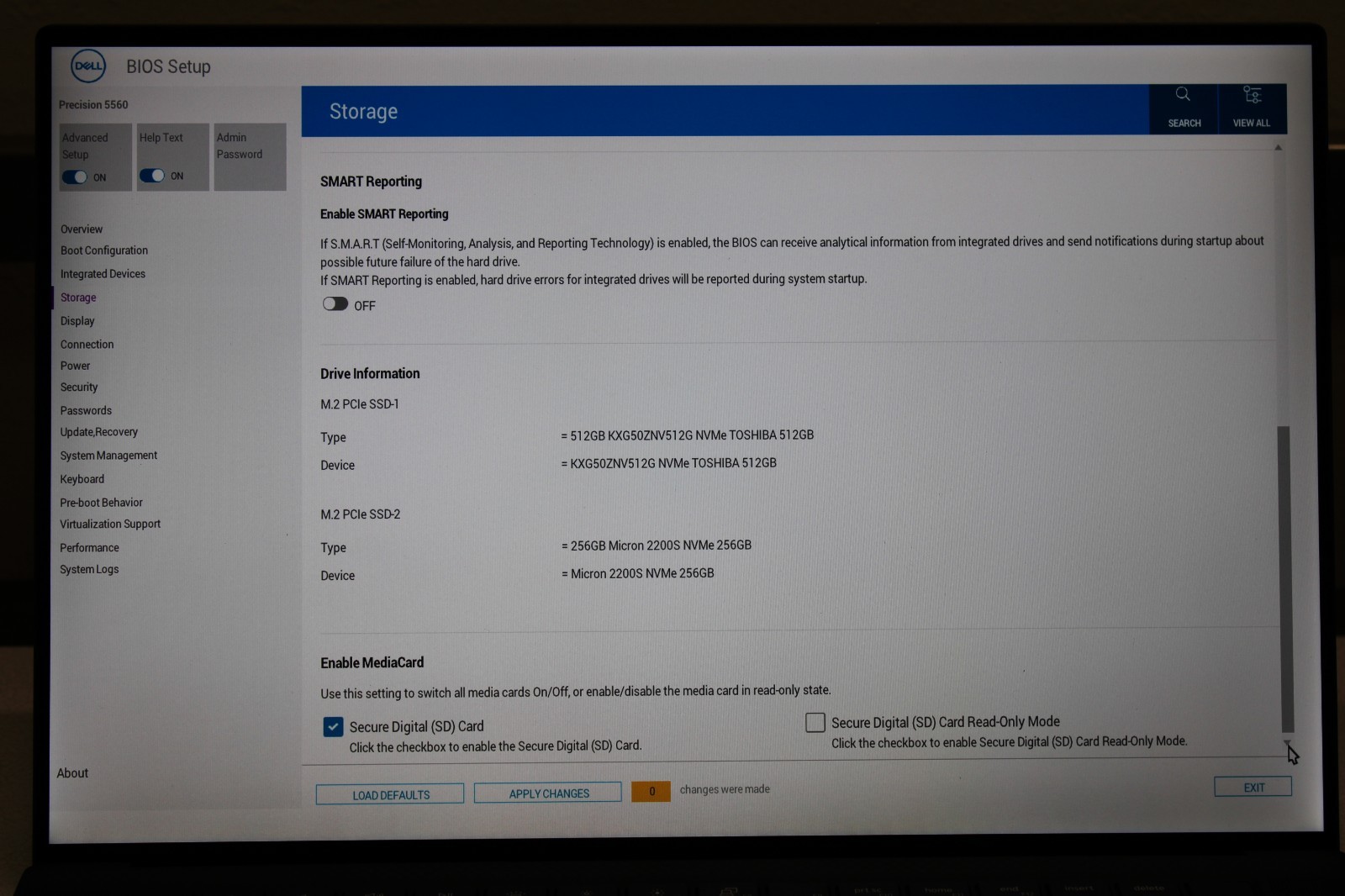 Dell Precision 5560 Laptop i7-11800H 32GB RAM 512GB NVMe RTX A2000 4K Touch