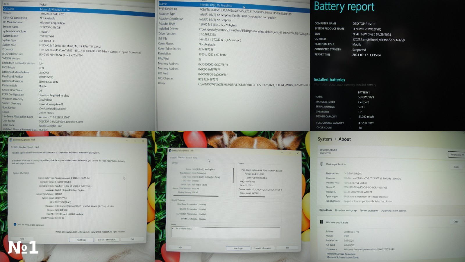 Lenovo ThinkPad T14 FHD Intel Core i7-11Gen 3GHz 16GB 256GB SSD+Original Charger