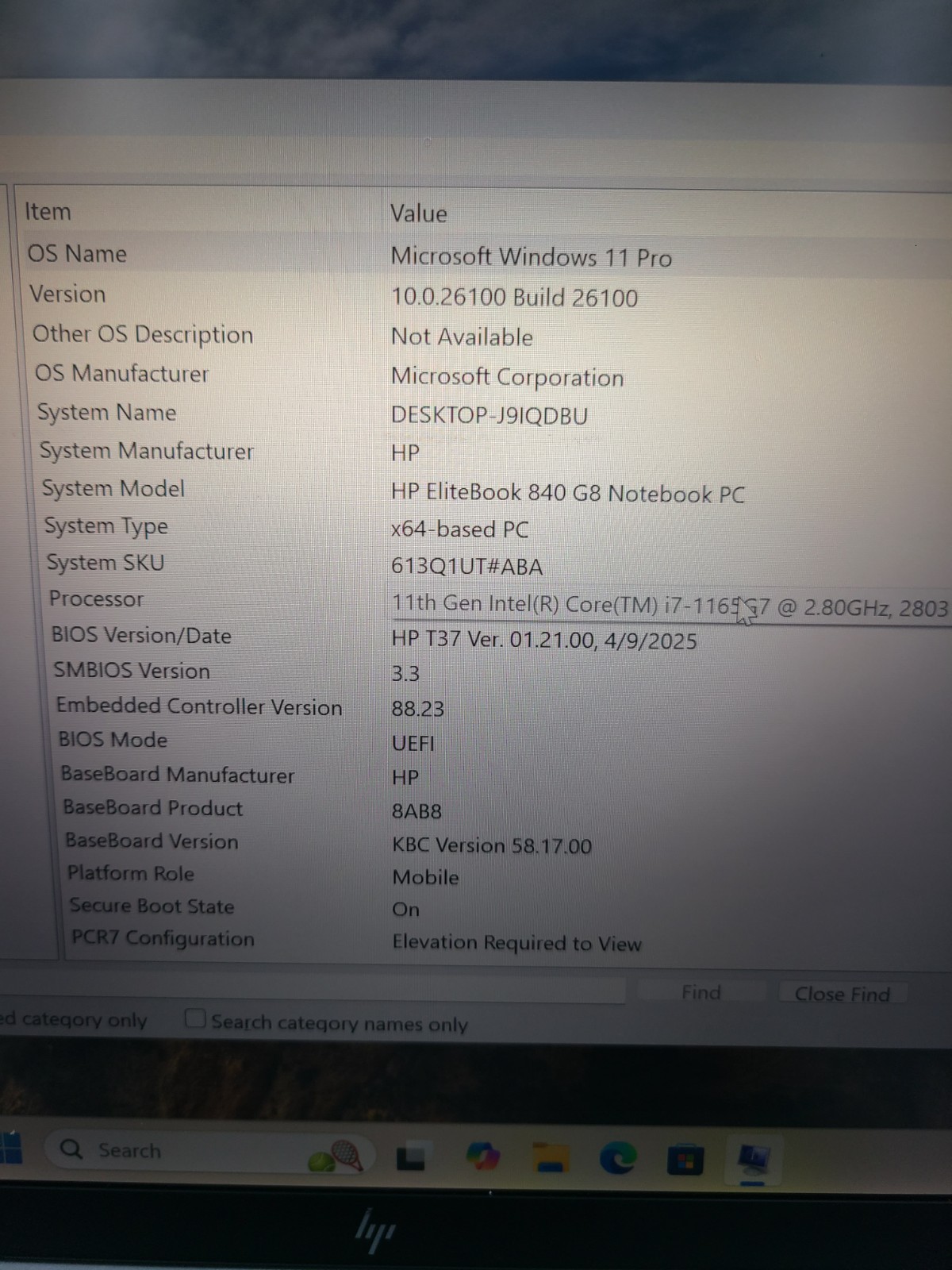 HP EliteBook 840 G8 i7-1165G7 2.80GHz 16GB Ram 512GB SSD Win 11 Pro