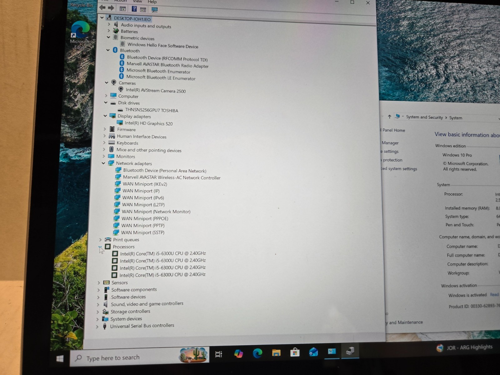 Microsoft Surface Book 13.3″ Touch Laptop Core i5-6300U 8GB 256GB Win10 Nice One