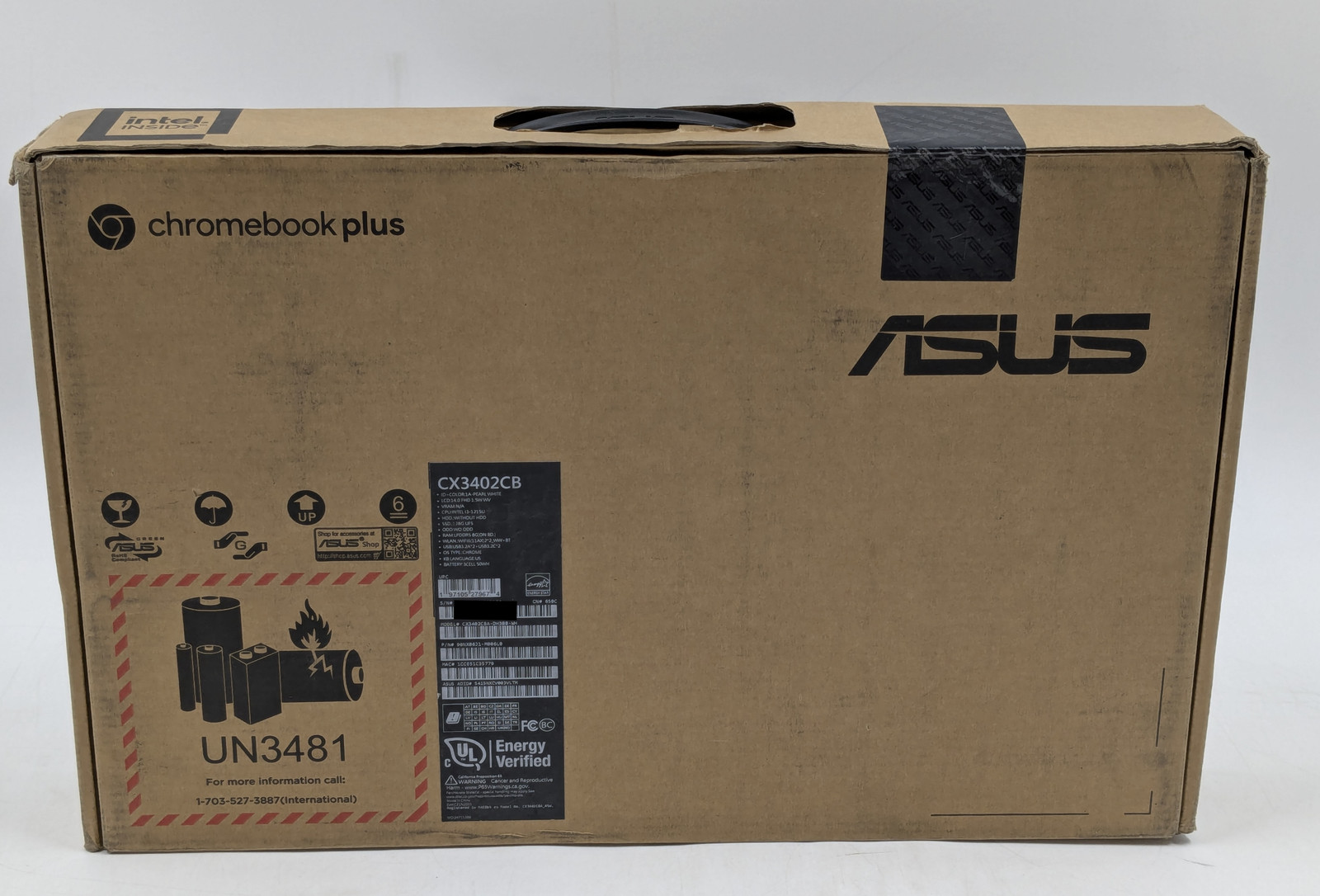 ASUS Chromebook Plus CX3402 14″ Intel Core i3-1215U 8GB DDR5 128GB SSD ChromeOS