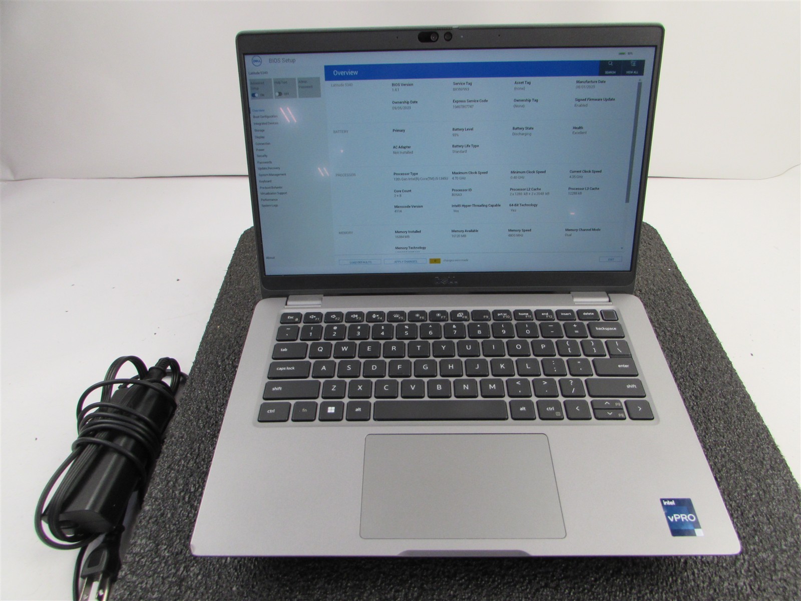 DELL LATITUDE 5340 1920X1080 FHD TOUCHSCREEN I5-1345U 512GB SSD 16GB RAM NO O.S