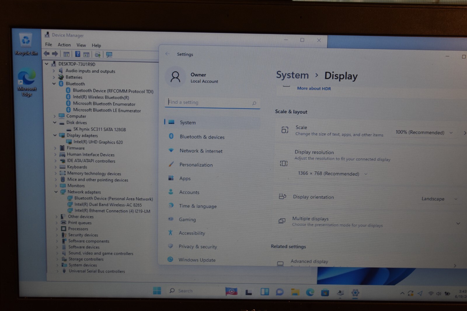 Dell Latitude 5590 Quad Core i5-8250U 1.6 GHz 8GB RAM 128GB SSD Windows 11 Pro