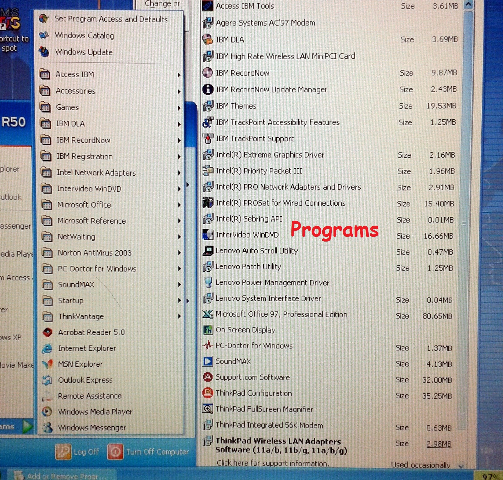 IBM ThinkPad R50e Pentium 1.8GHz 768MB 60GB Parallel [no t t60 r61 t42 r] Win-xp