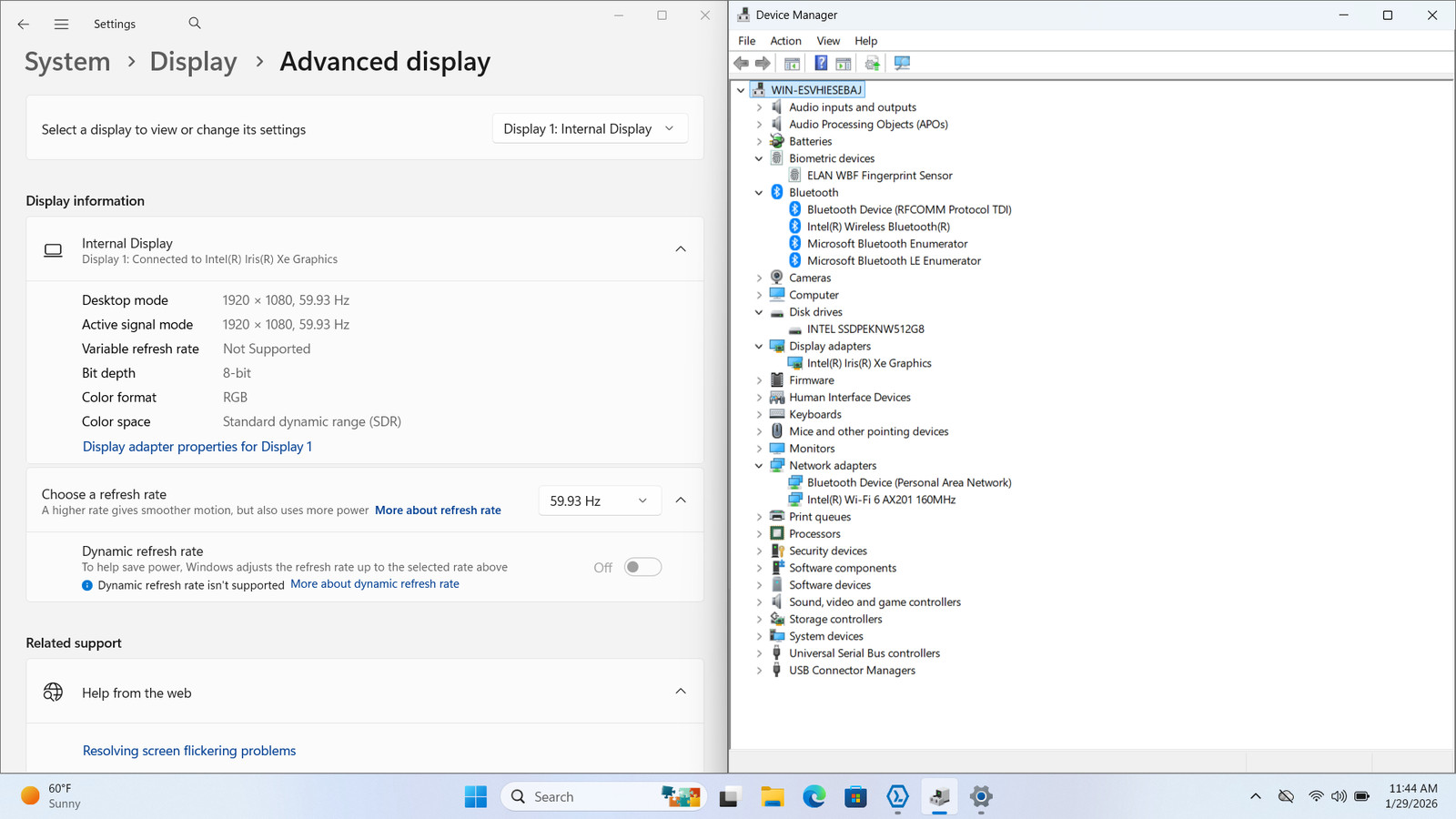 ASUS VivoBook S533EA 15″ FHD I5-1135G7 512GB SSD 8GB W11 Backlit FP Reader