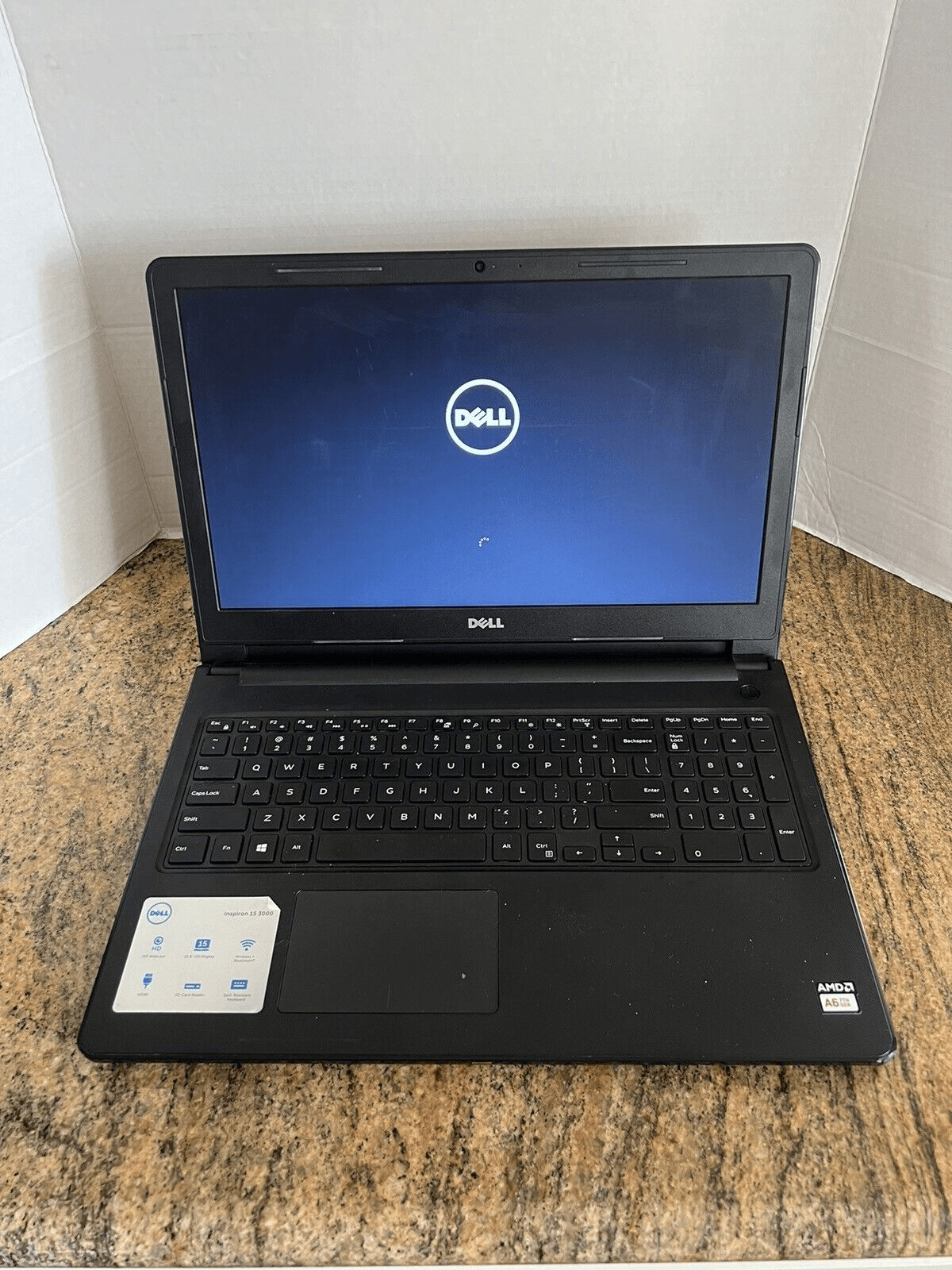 Dell Inspiron 15 3000 Laptop AMD A6‑9200U 4GB RAM No Hard Drive