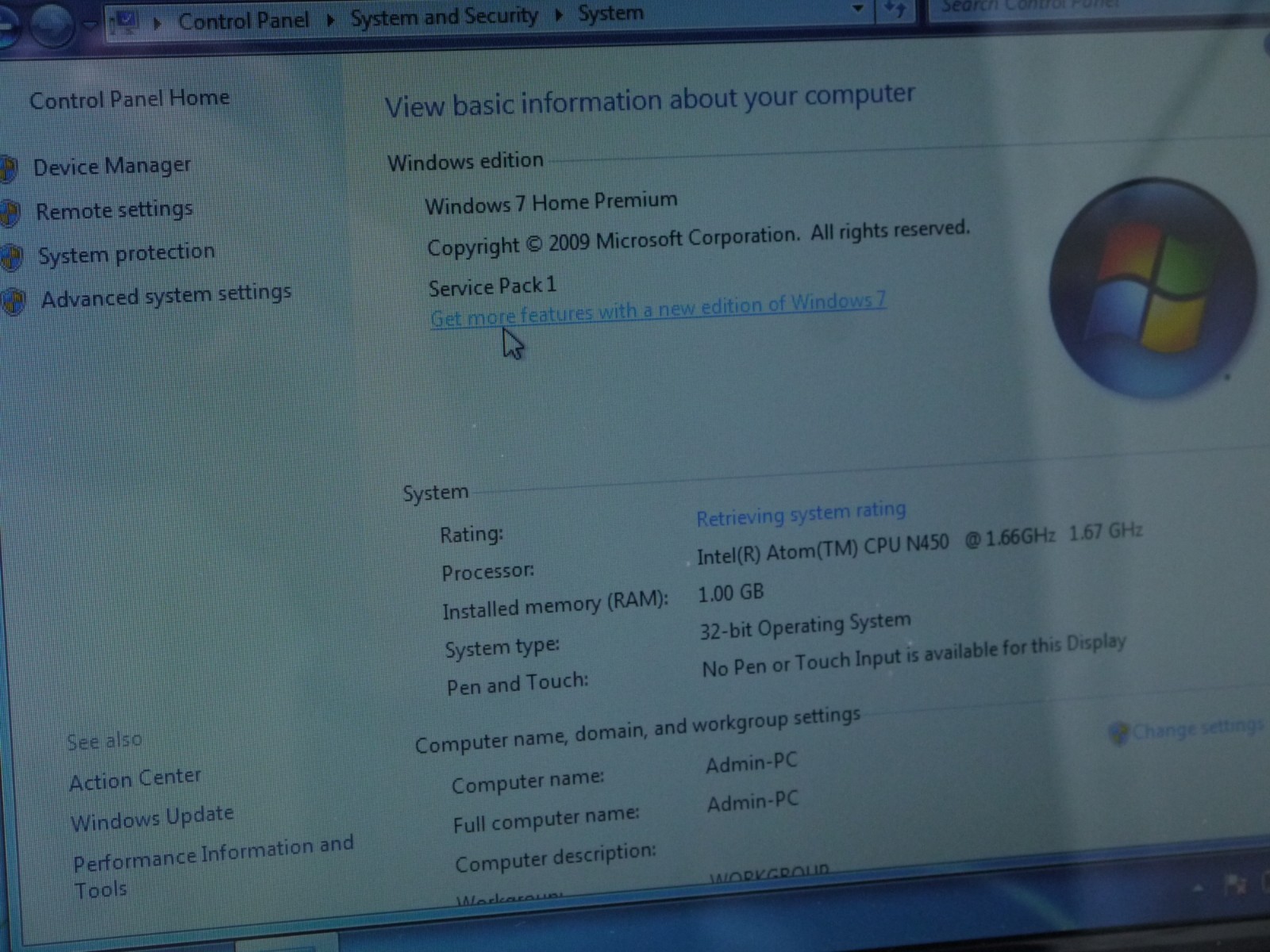 Lot of 2 Working Asus Eee PC 1005HA 10.1″ Atom 160GB / 250GB Netbooks Dead Batt