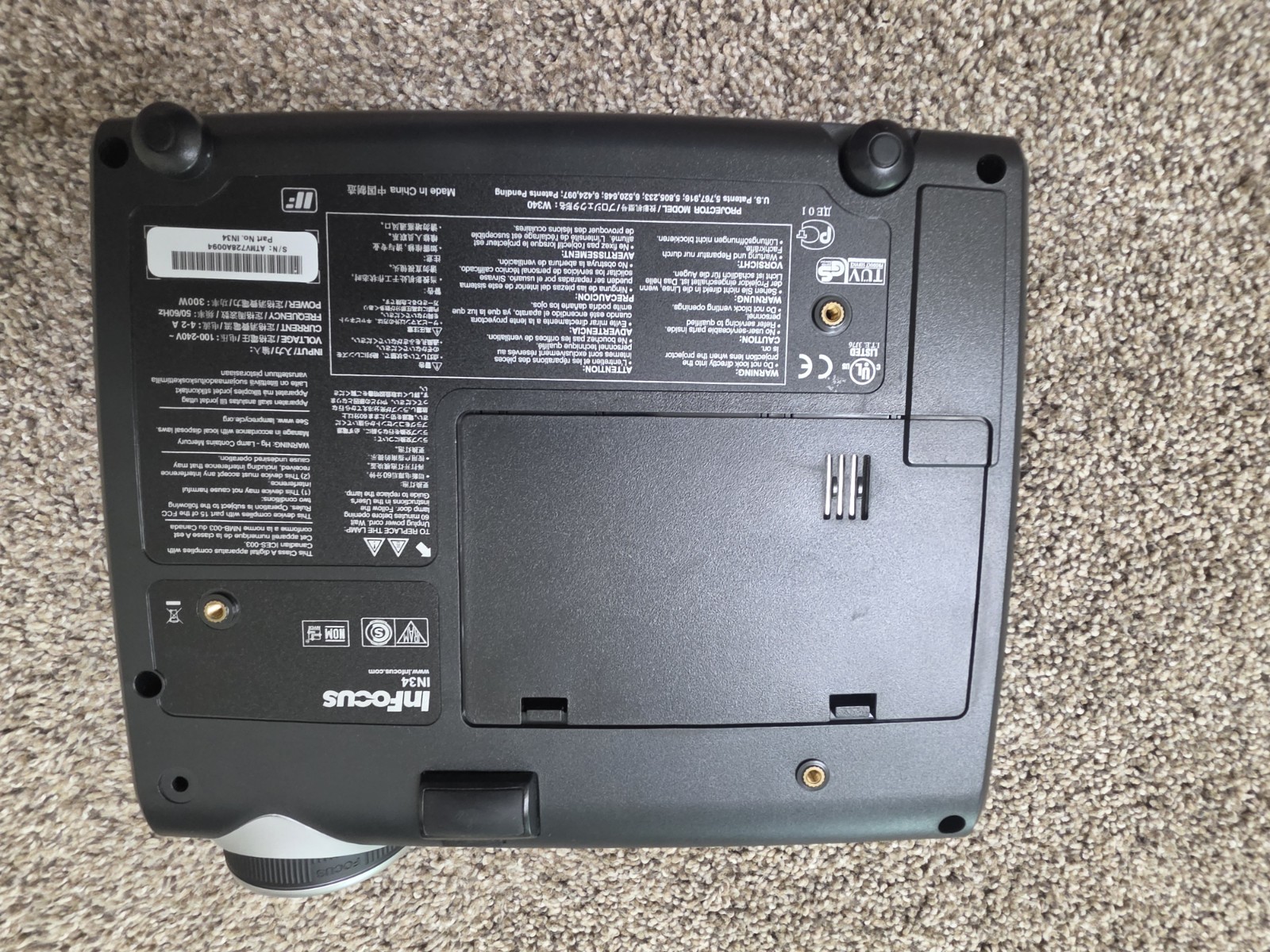 InFocus IN34 DLP Portable Projector 2500 Lumens Tested
